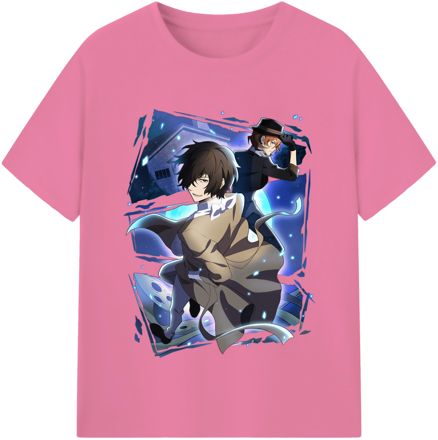 （画像用） 文豪ストレイドッグス Bungo Stray Dogs 綿100％半袖Tシャツ（フロントプリント）